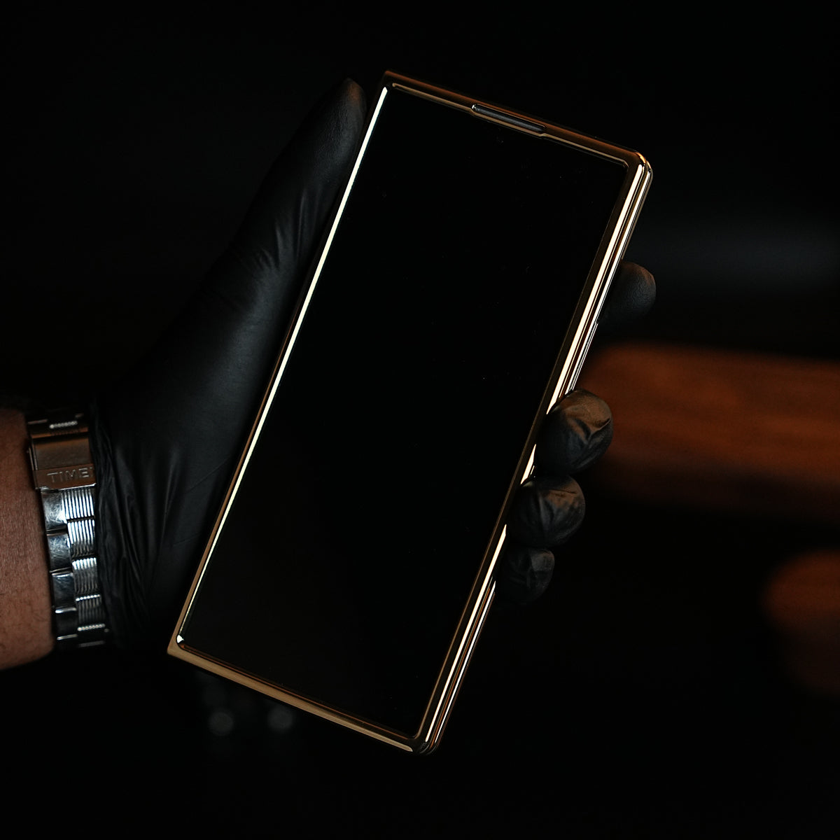 Premium Gold Mirror Case for Galaxy Z Fold Series | Printed Design Cover