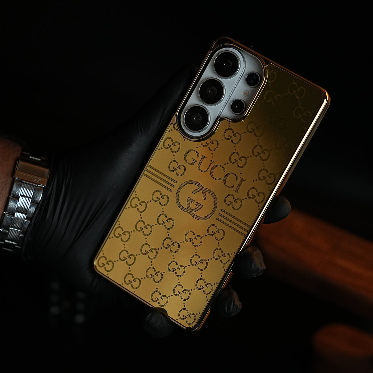 Premium Gold Mirror Case for Galaxy Ultra Series | Printed Design Cover