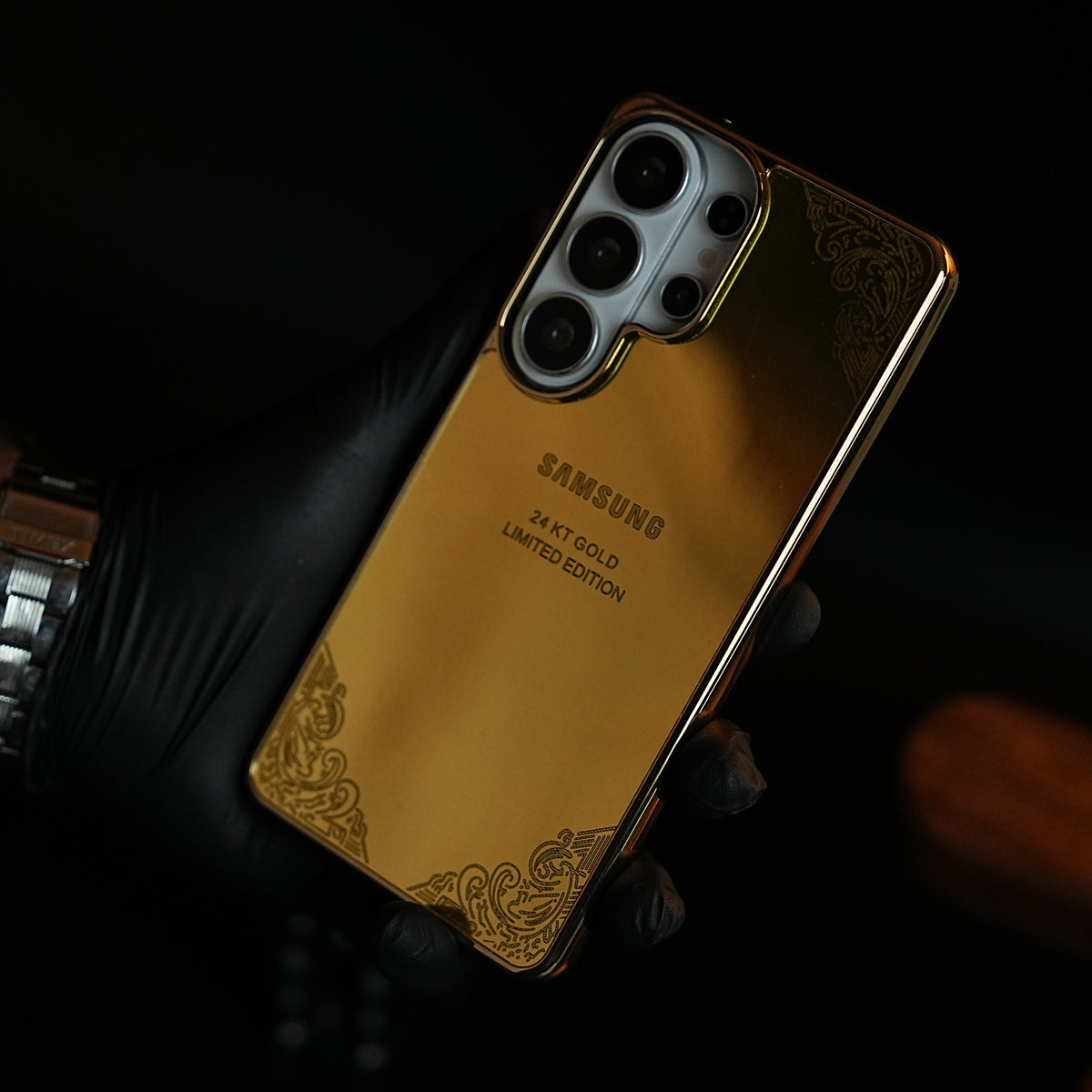 Premium Gold Mirror Case for Galaxy Ultra Series | Printed Design Cover