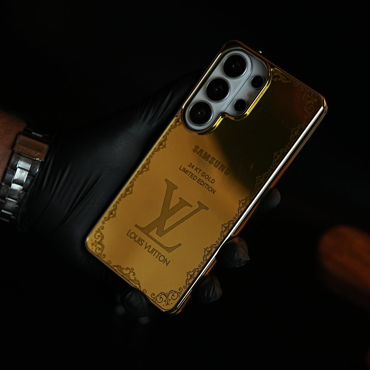 Premium Gold Mirror Case for Galaxy Ultra Series | Printed Design Cover