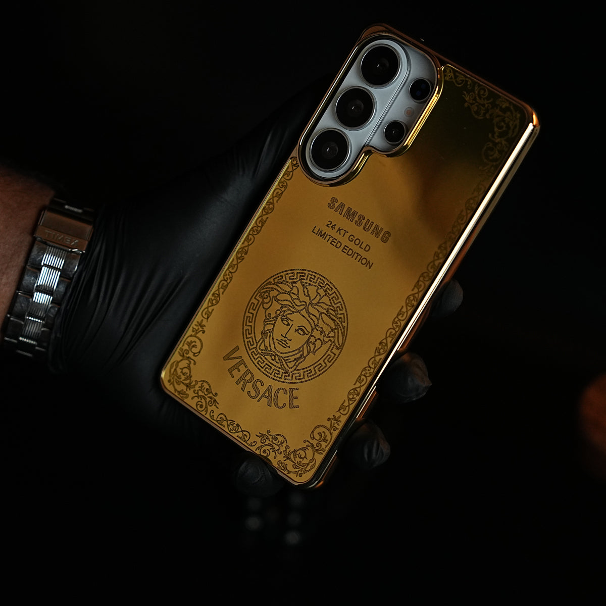Premium Gold Mirror Case for Galaxy Ultra Series | Printed Design Cover
