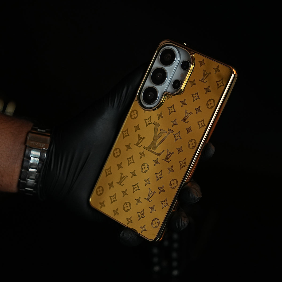 Premium Gold Mirror Case for Galaxy Ultra Series | Printed Design Cover