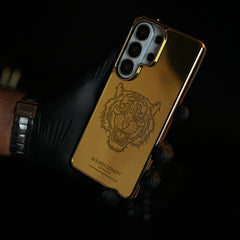 Premium Gold Mirror Case for Galaxy Ultra Series | Printed Design Cover