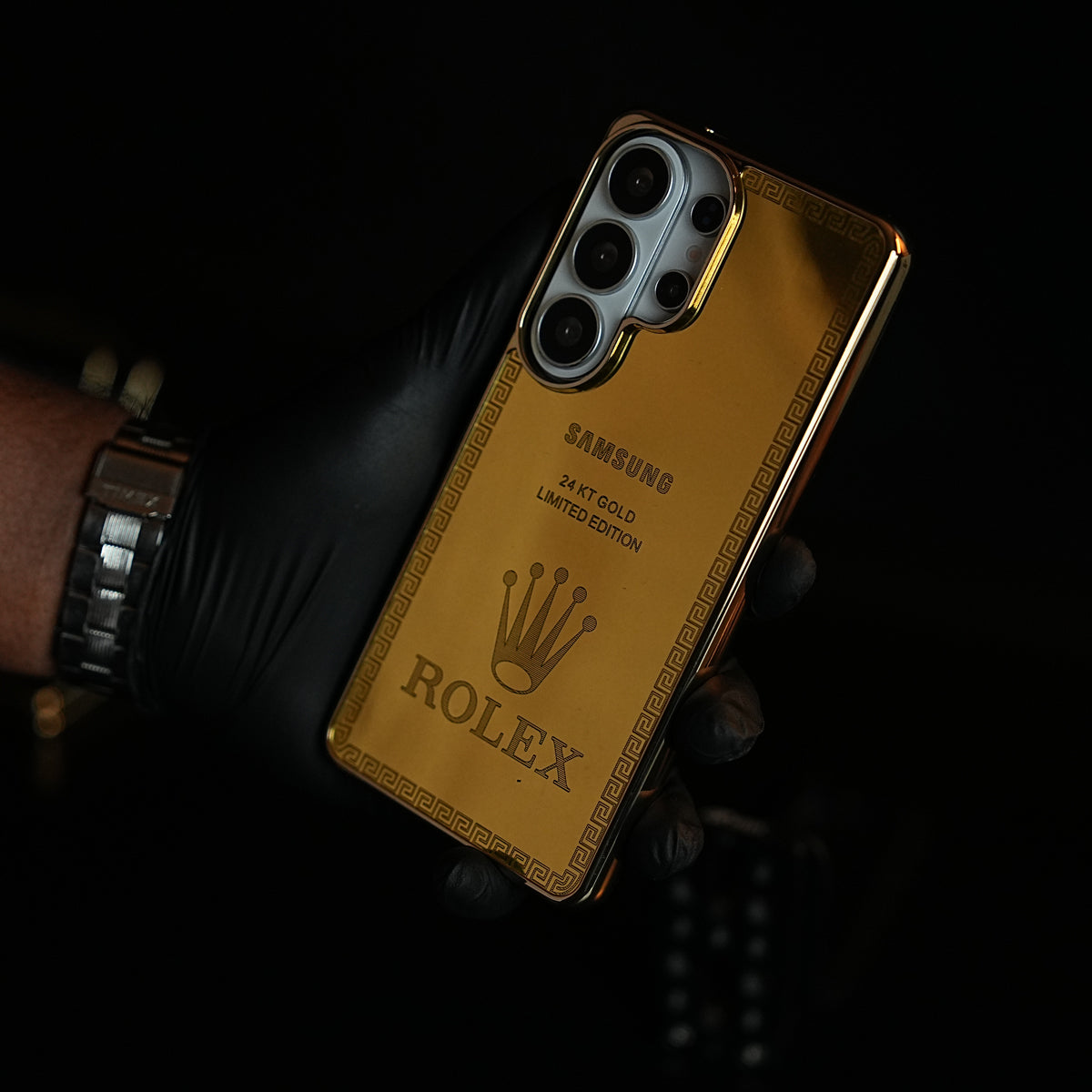Premium Gold Mirror Case for Galaxy Ultra Series | Printed Design Cover