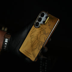 Premium Gold Mirror Case for Galaxy Ultra Series | Printed Design Cover