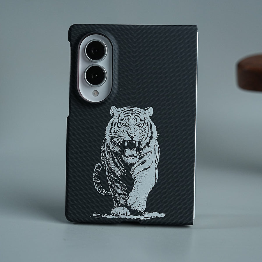 Premium Aramid Fiber Tiger Magnetic Case For Samsung Galaxy Z Fold 8