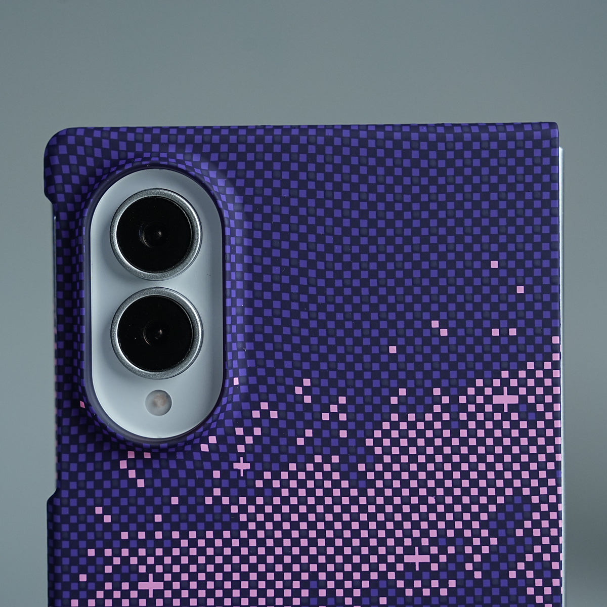 Purple Pixel Pattern Case Abstract Wave Design Case For Samsung Galaxy Z Fold 8