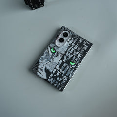 Tiger Graphic Bold Typography Design Case For Samsung Galaxy Z Fold 8