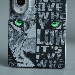 Tiger Graphic Bold Typography Design Case For Samsung Galaxy Z Fold 8