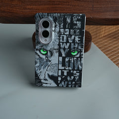 Tiger Graphic Bold Typography Design Case For Samsung Galaxy Z Fold 8