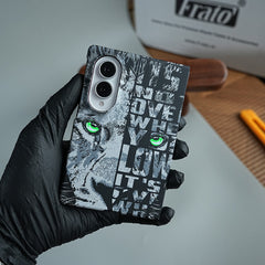 Tiger Graphic Bold Typography Design Case For Samsung Galaxy Z Fold 8