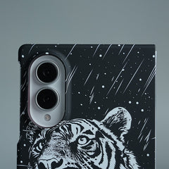 Black & White Tiger Design Case For Samsung Galaxy Z Fold 8