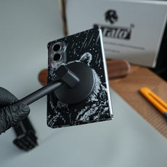 Black & White Tiger Design Case For Samsung Galaxy Z Fold 8