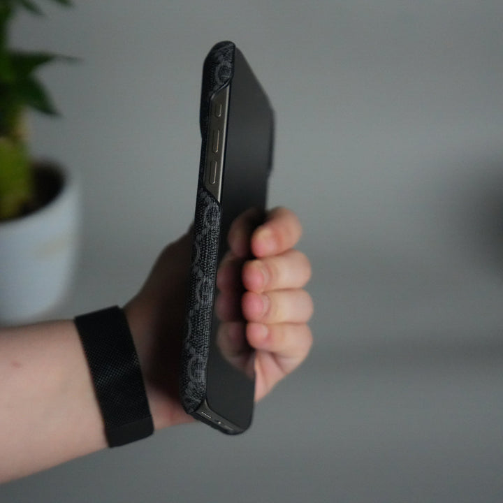 iPhone 17 Series GG Fashion Green Red Stripe Cover | BLACK