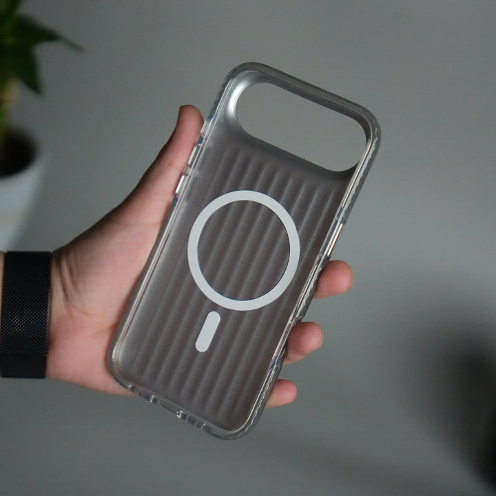 iPhone 17 Air MagSafe Suitcase Design Cover | Shockproof Ribbed Back Cover