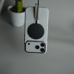 iPhone 17 Pro Max Luxury Leather MagSafe Case | Metal Ring Stand and Grip Holder Cover