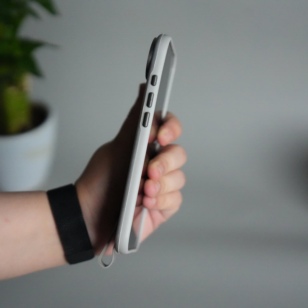 iPhone 17 Air Luxury Leather MagSafe Case | Metal Ring Stand and Grip Holder Cover