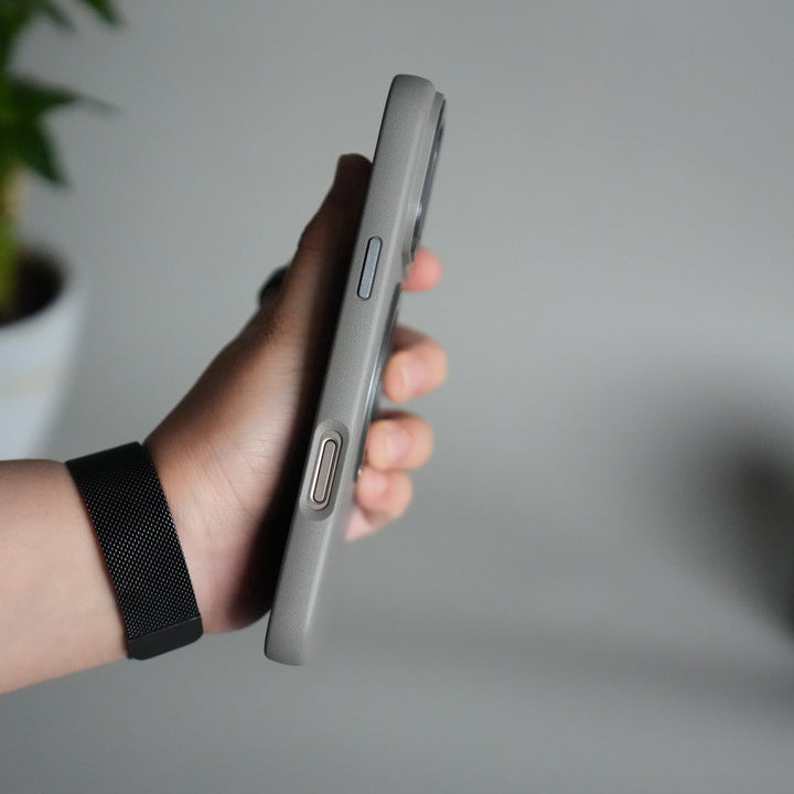 iPhone 17 Pro Max Texture Case | Rotating Metal Stand Ring Cover