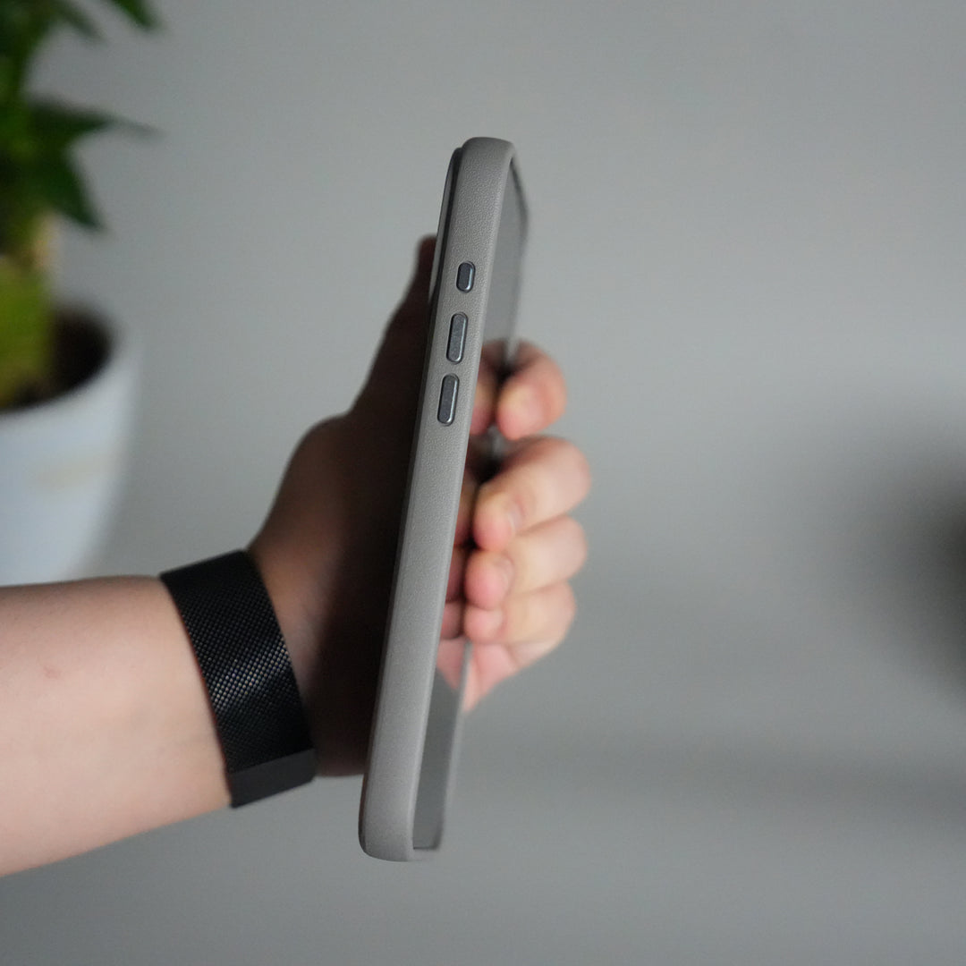 iPhone 17 Pro Max Texture Case | Rotating Metal Stand Ring Cover