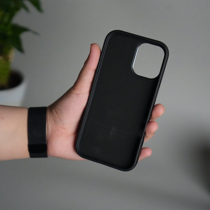 iPhone 17 Texture Case | Rotating Metal Stand Ring Cover