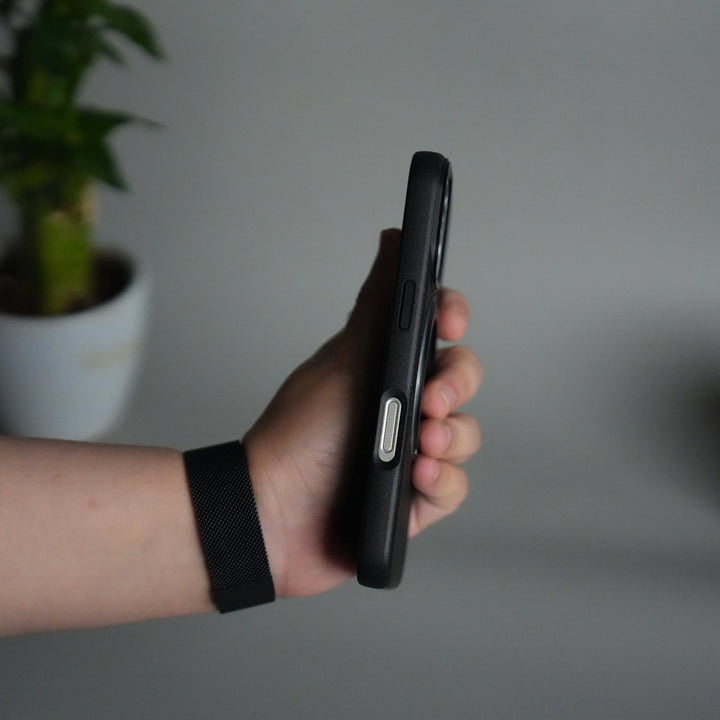 iPhone 17 Texture Case | Rotating Metal Stand Ring Cover