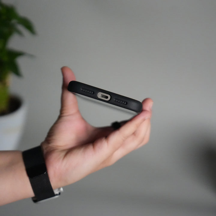 iPhone 17 Pro Leather Texture Design PVC Case With Metal Camera Bump