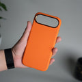 iPhone 17 Air Leather Texture Design PVC Case With Metal Camera Bump