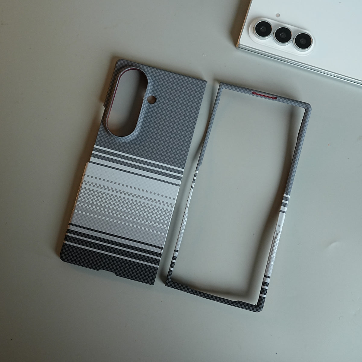 Pixel Checkered Design Case for Galaxy Z Fold 8 Ultra | Magnetic Cover