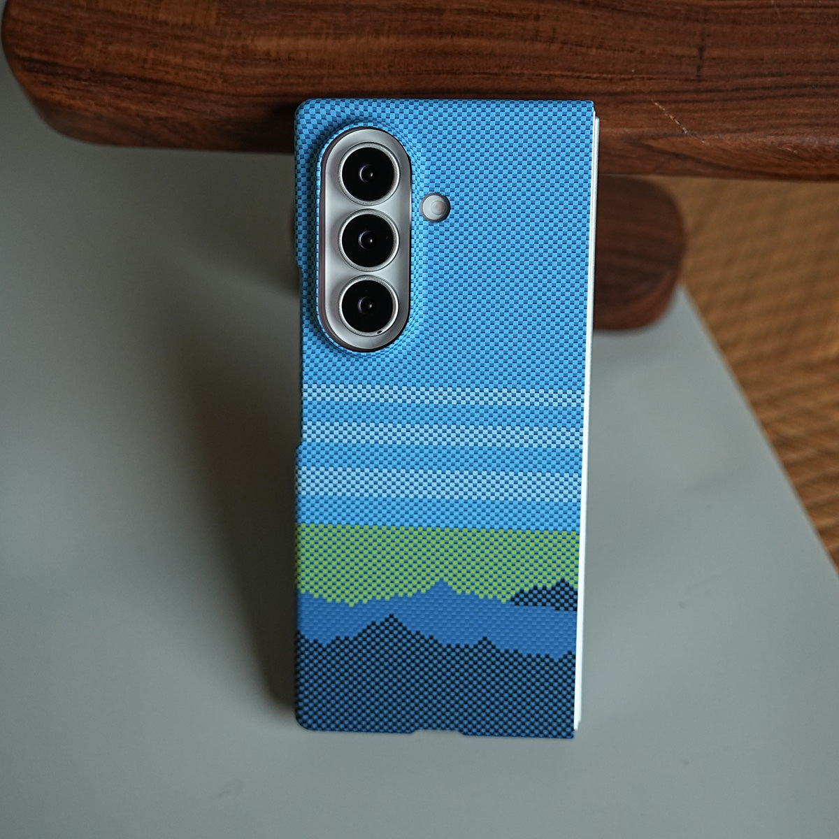 Pixel Checkered Design Case for Galaxy Z Fold 8 Ultra | Magnetic Cover