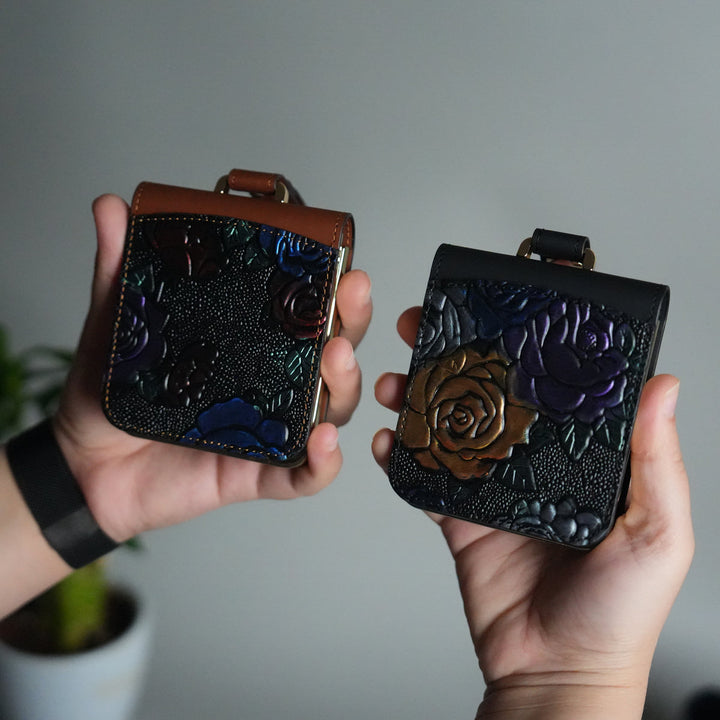 Samsung Galaxy Z Flip 7 3D Flower Design Cover With Front Screen Protection Glass