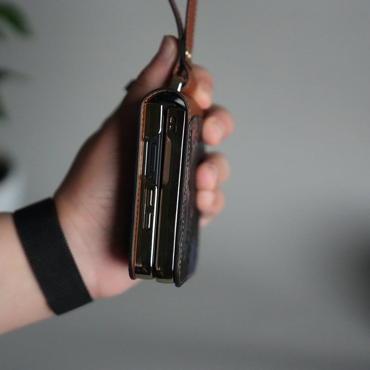 Samsung Galaxy Z Flip 7 3D Flower Design Cover With Front Screen Protection Glass