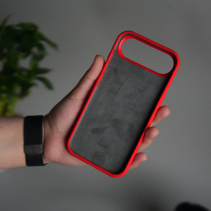 iPhone 17 Sports Car Logo Liquid Silicone Case Cover