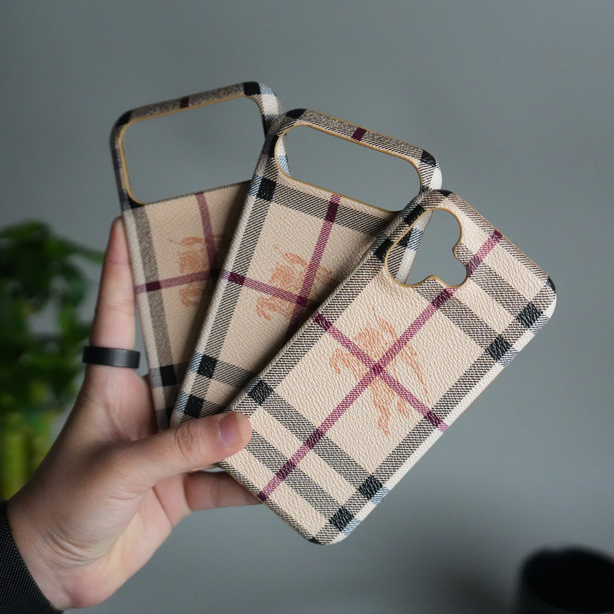 iPhone 17 Series Luxury BRY PU Leather Case Cover