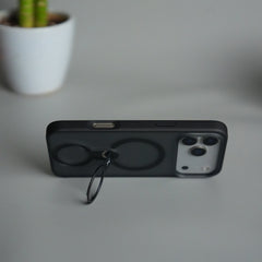 iPhone 18 Series Magnetic Ring Stand Case | Frosted Shockproof Back Cover with Metal Kickstand & MagSafe Support