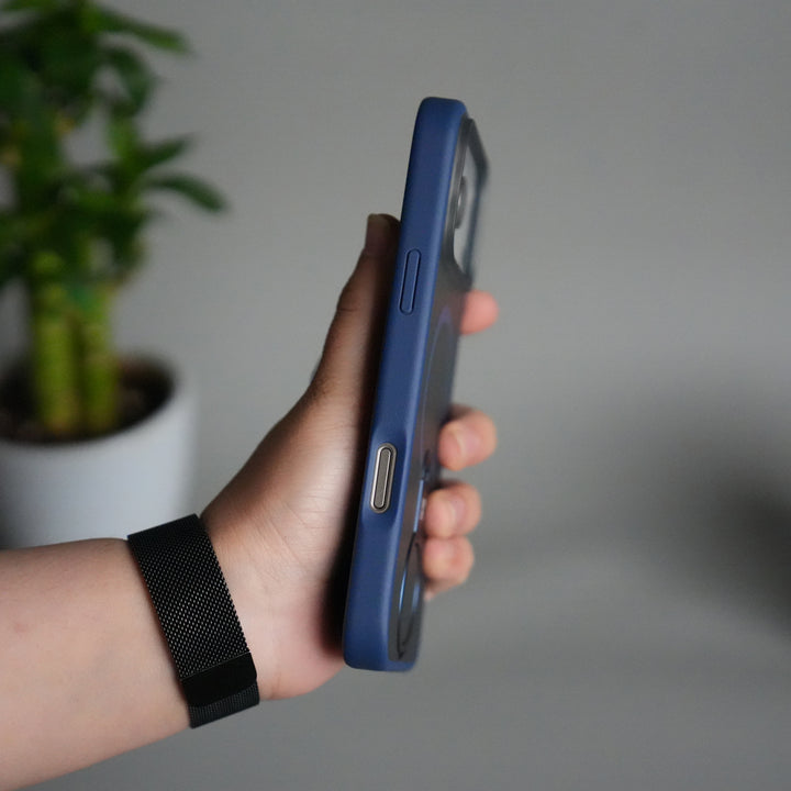 iPhone 17 Pro Magnetic Ring Stand Case | Frosted Shockproof Back Cover with Metal Kickstand & MagSafe Support