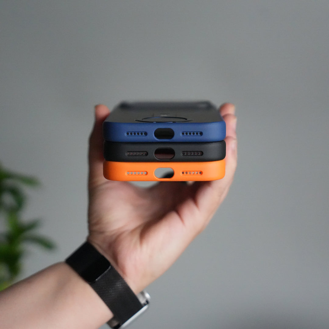 iPhone 17 Pro Magnetic Ring Stand Case | Frosted Shockproof Back Cover with Metal Kickstand & MagSafe Support