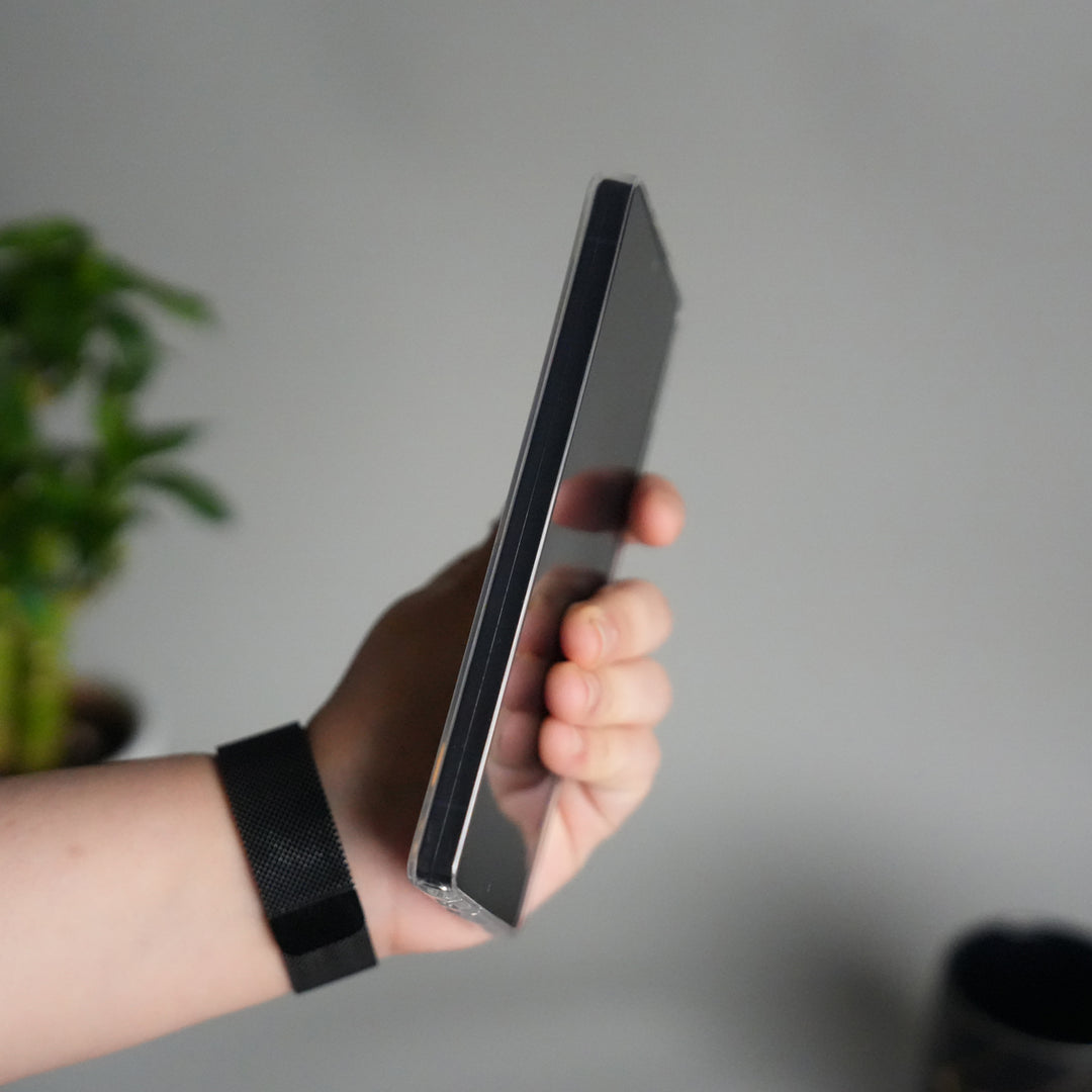 Galaxy S25 Ultra Iridescent Floral Case | Holographic Transparent Back Cover with 3D Flower Design