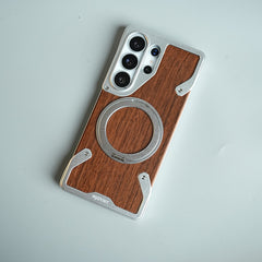 Frameless Wooden Aluminium Case for Samsung Galaxy S26 Ultra