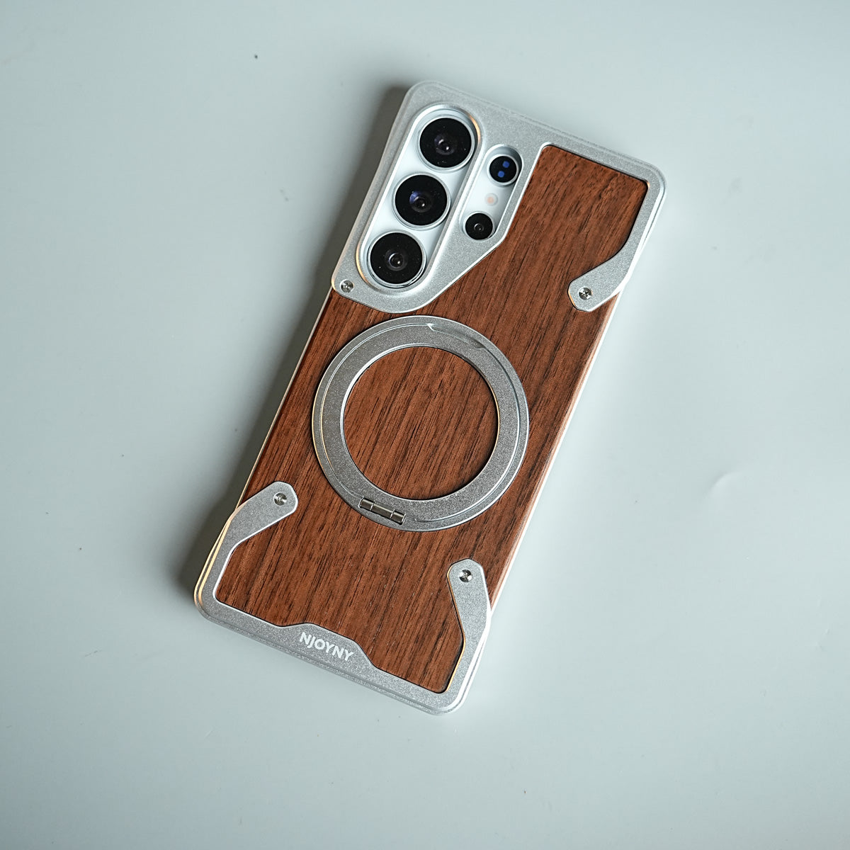 Frameless Wooden Aluminium Case for Samsung Galaxy S26 Ultra