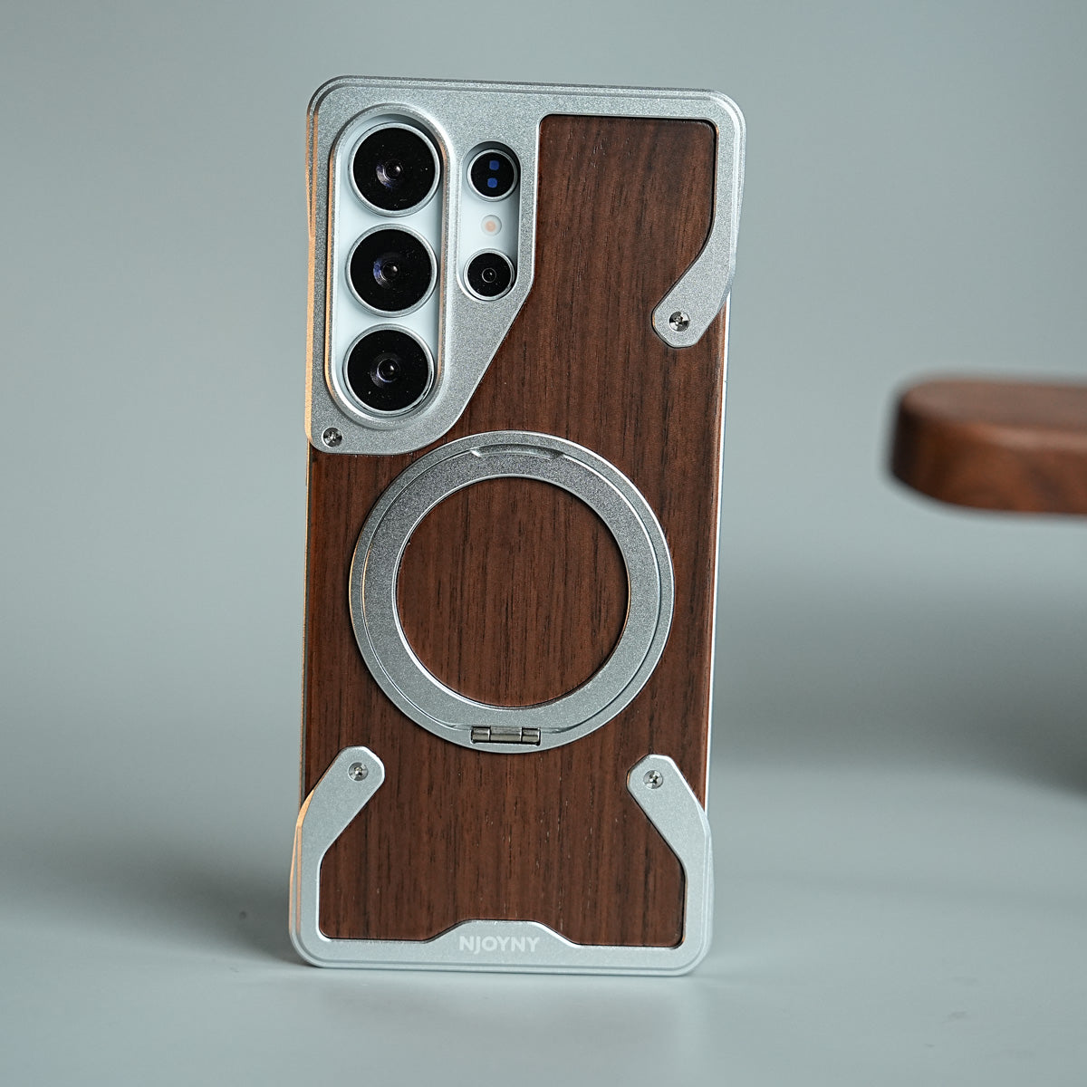 Frameless Wooden Aluminium Case for Samsung Galaxy S26 Ultra
