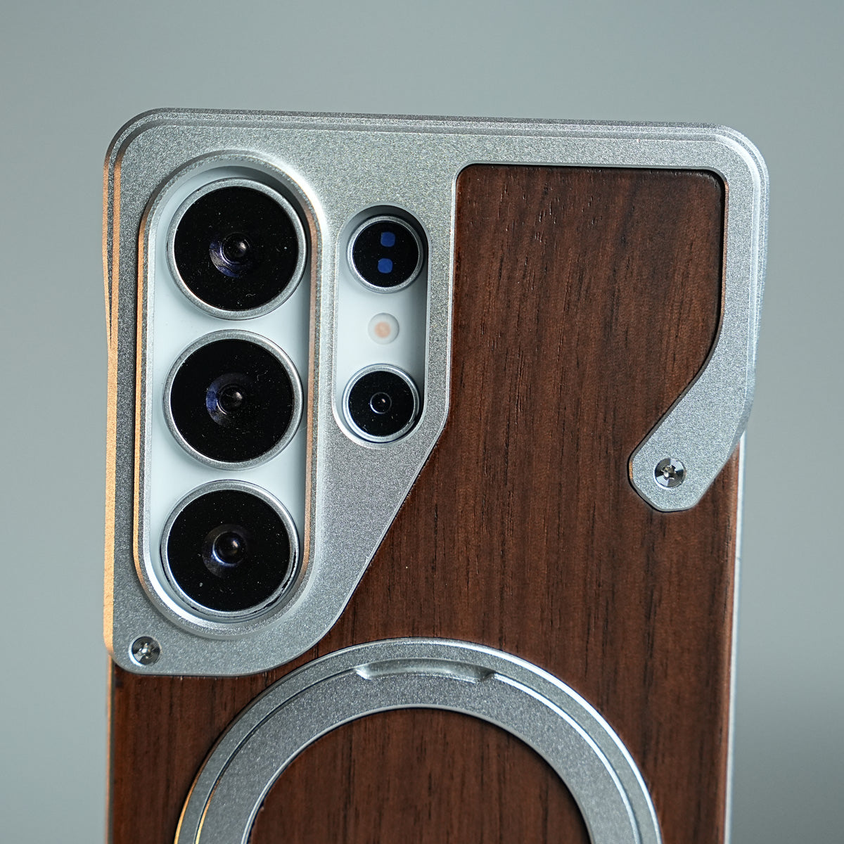 Frameless Wooden Aluminium Case for Samsung Galaxy S26 Ultra