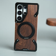 Frameless Wooden Aluminium Case for Samsung Galaxy S26 Ultra