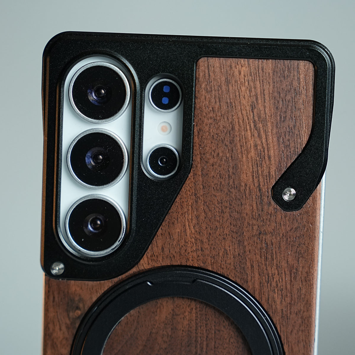 Frameless Wooden Aluminium Case for Samsung Galaxy S26 Ultra