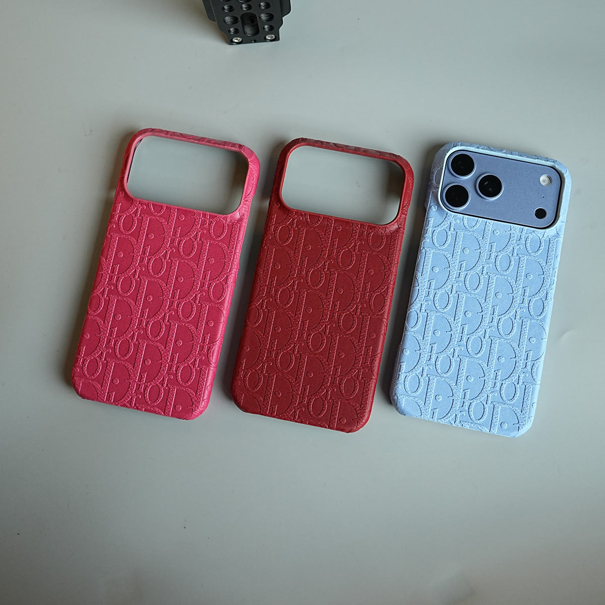 Luxury Monogram Case for iPhone 17 Series | PU Leather Designer Cover