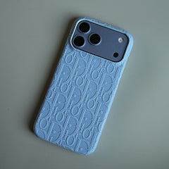 Luxury Monogram Case for iPhone 17 Series | PU Leather Designer Cover