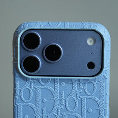 Luxury Monogram Case for iPhone 17 Series | PU Leather Designer Cover