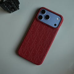 Luxury Monogram Case for iPhone 17 Series | PU Leather Designer Cover