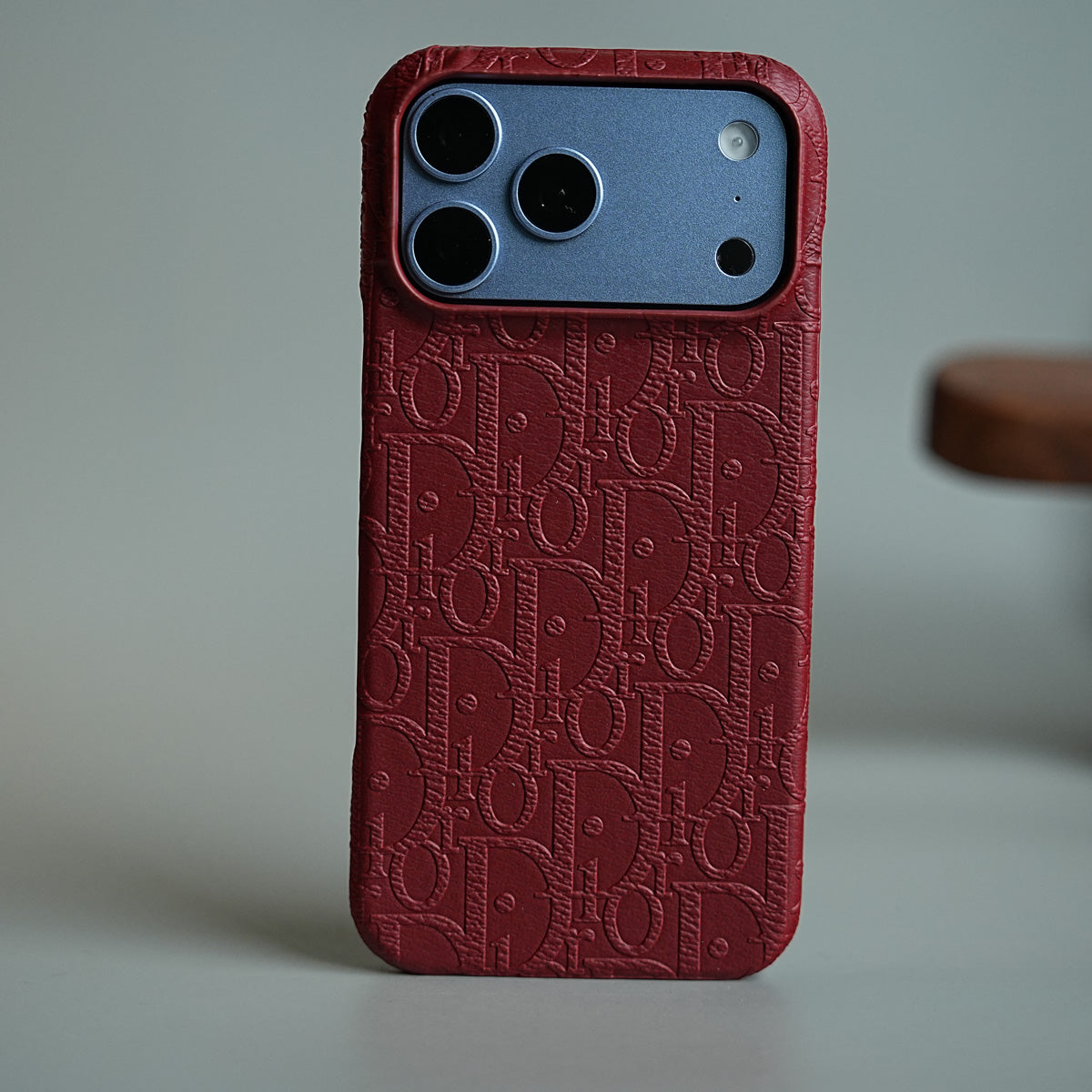 Luxury Monogram Case for iPhone 17 Series | PU Leather Designer Cover