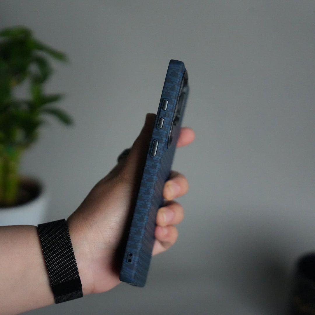 Galaxy S25 Ultra Houndstooth Pattern Case | Slim Hard Back Cover | Matte Finish Protective Case with MagSafe