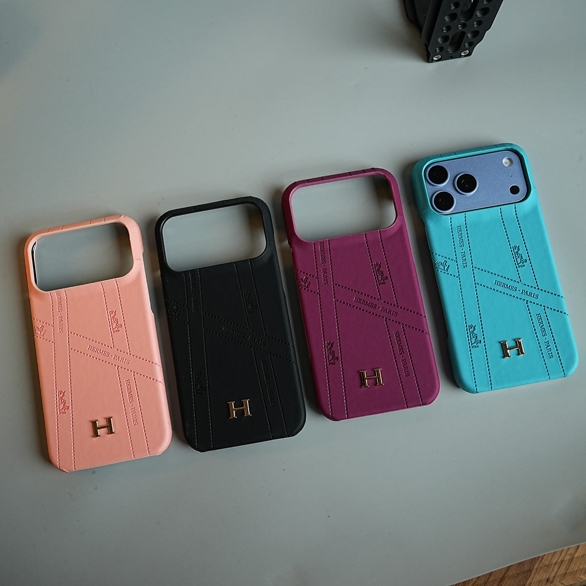 Premium H-Style PU Leather Case for iPhone 18 Series | Luxury Designer-Inspired Protective Cover
